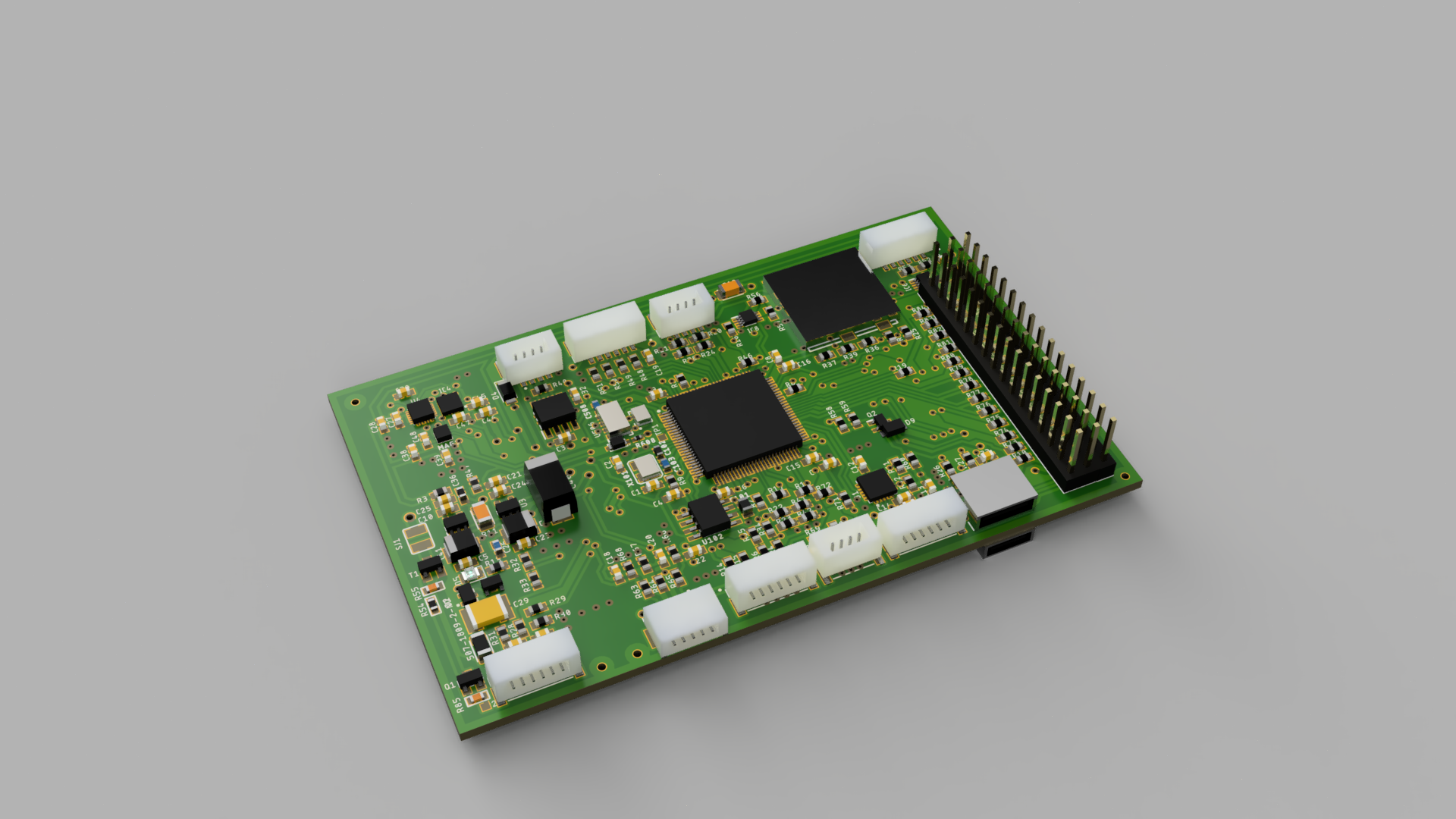 SaamPix flight controller PCB render